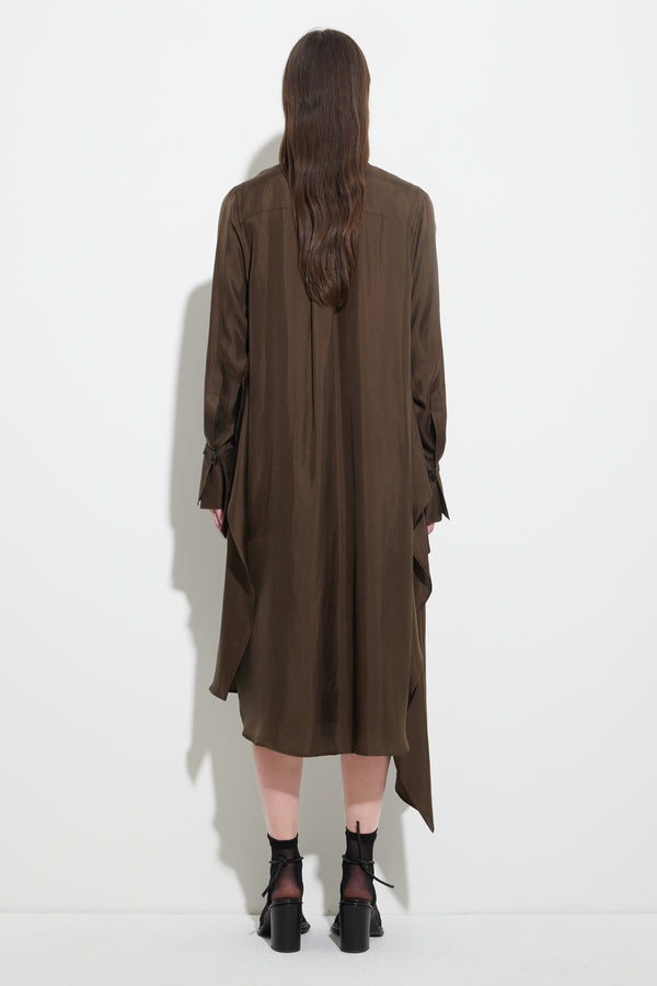 Christian Wijnants Dore Shirt Dress Chestnut