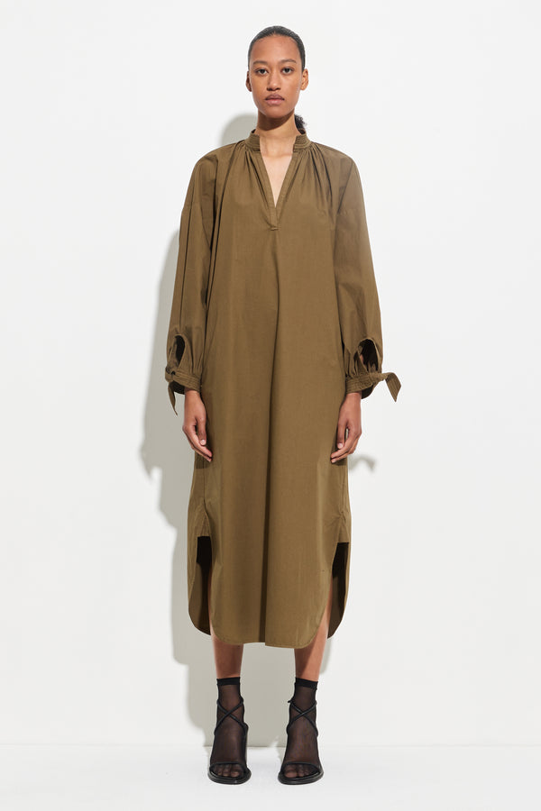 Christian Wijnants Dulcie Shirt Dress Olive