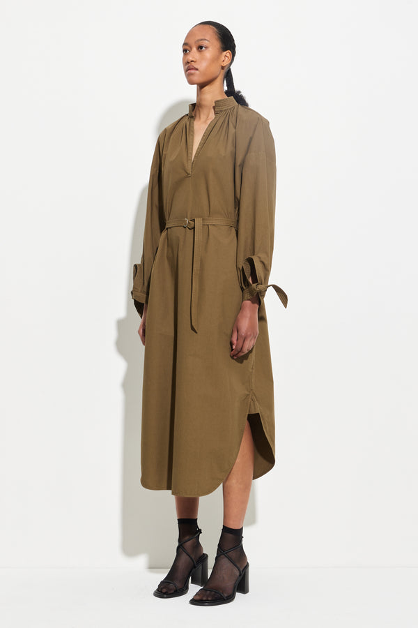 Christian Wijnants Dulcie Shirt Dress Olive