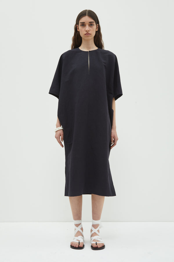 christian wijnants Dune Caftan Dress Navy