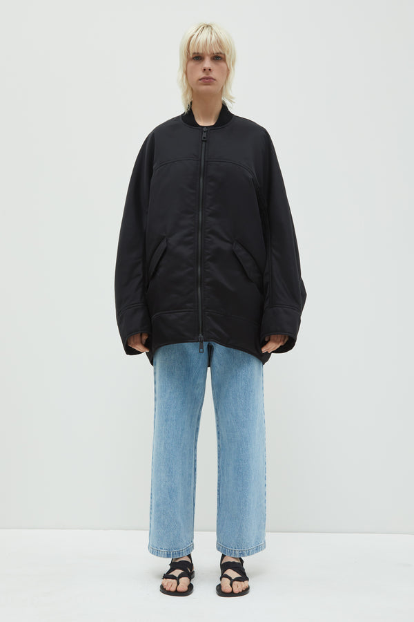 christian wijnants Jabari Oversized Bomber Black