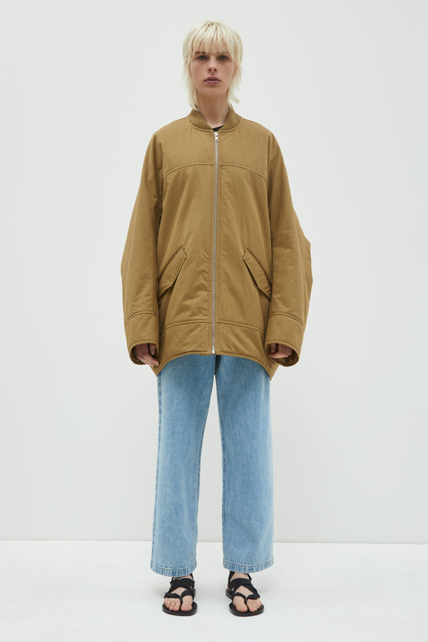 christian wijnants Jabari Oversized Bomber Khaki