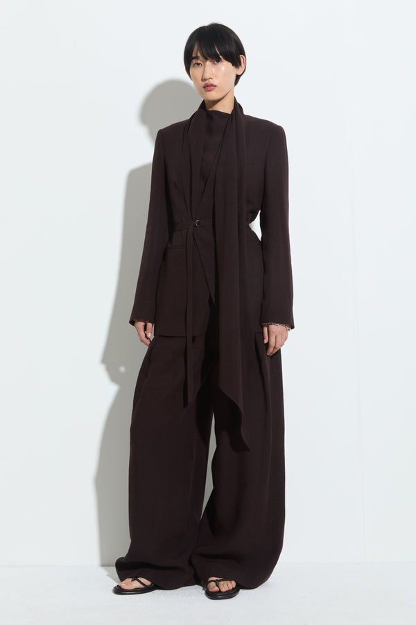 Christian Wijnants Jalista Blazer Dark Mulberry