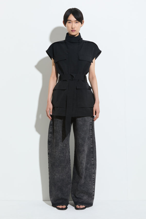 Christian Wijnants Jalit Sleeveless Jacket Black