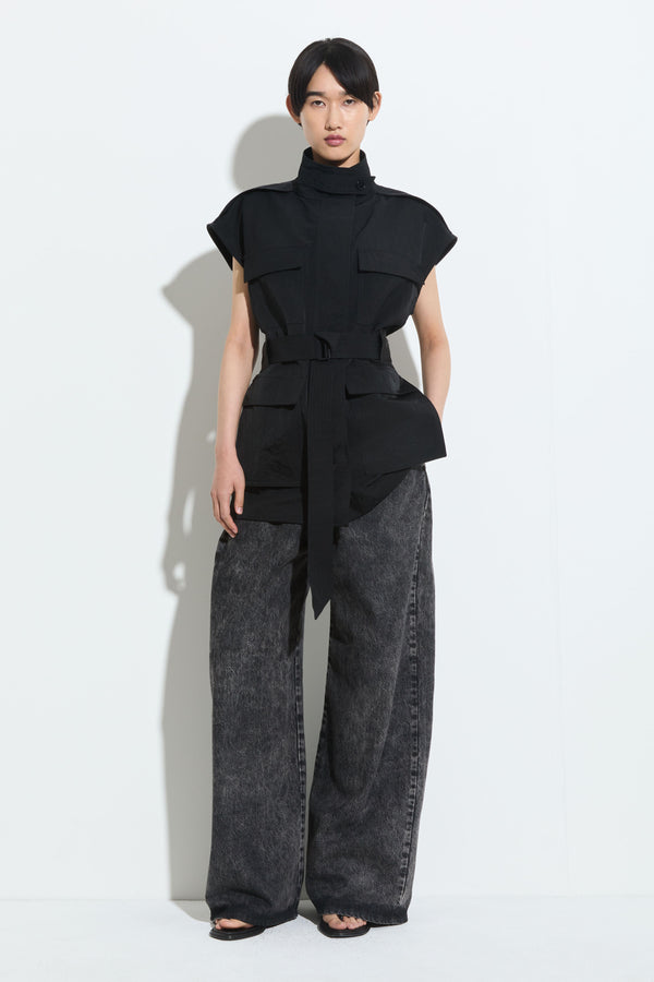 Christian Wijnants Jalit Sleeveless Jacket Black