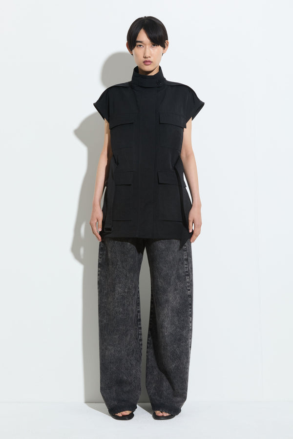 christian wijnants Jalit Sleeveless Jacket Black