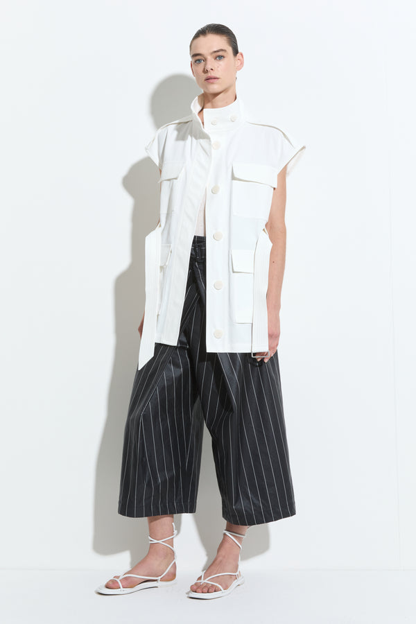 Christian Wijnants Jalit Sleeveless Jacket White