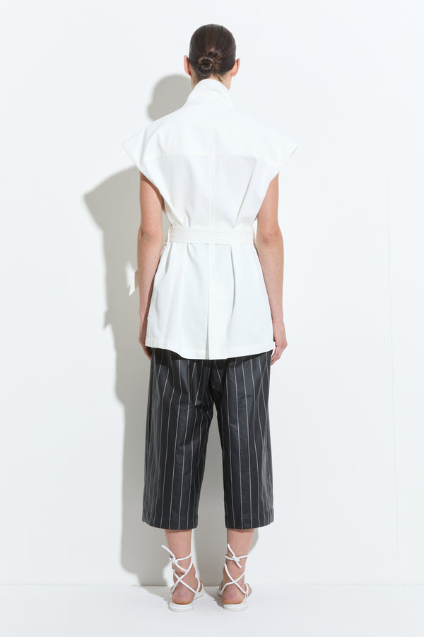 Christian Wijnants Jalit Sleeveless Jacket White