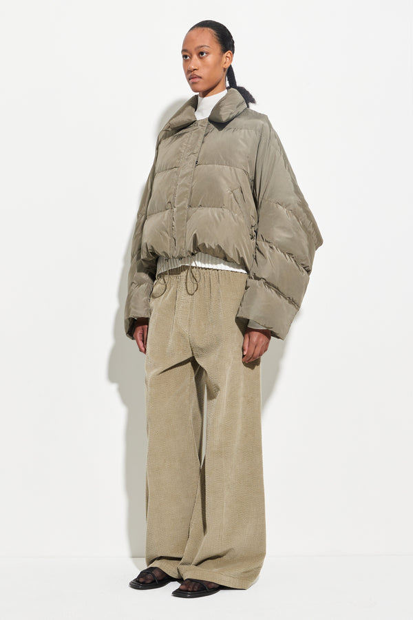 Christian Wijnants Jani Puffer Coat Smokey Olive