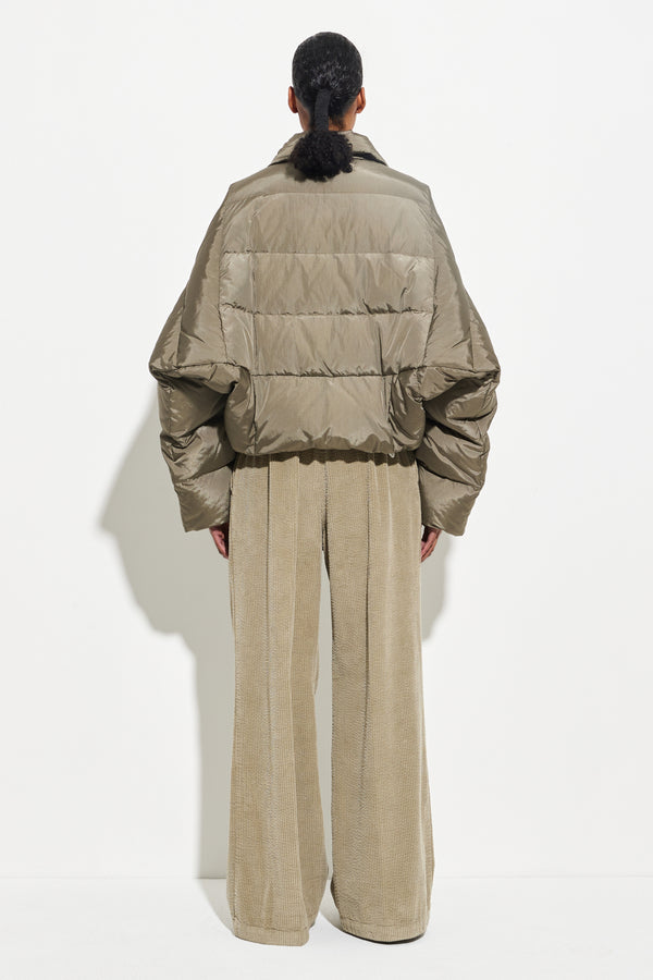 Christian Wijnants Jani Puffer Coat Smokey Olive