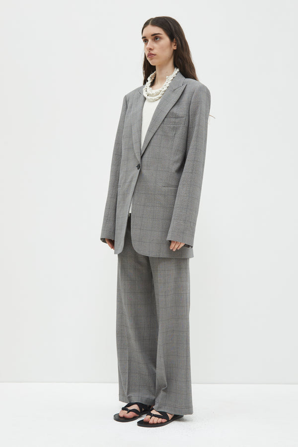 Christian Wijnants Jonas Regular Blazer Grey Check