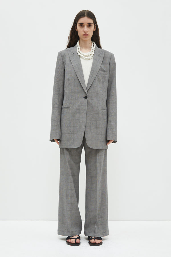 christian wijnants Jonas Regular Blazer Grey Check