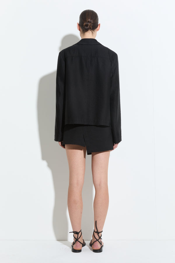 Christian Wijnants Juba Cropped Jacket Black
