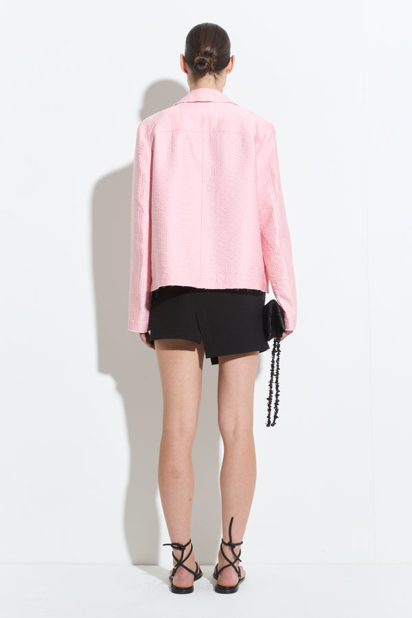 Christian Wijnants Juba Cropped Jacket Q Soft Pink