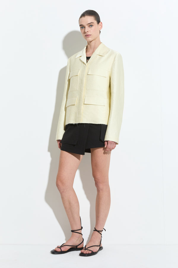 Christian Wijnants Juba Cropped Jacket Vanilla