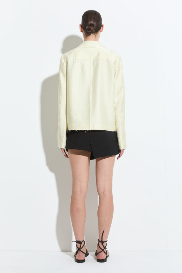 Christian Wijnants Juba Cropped Jacket Vanilla