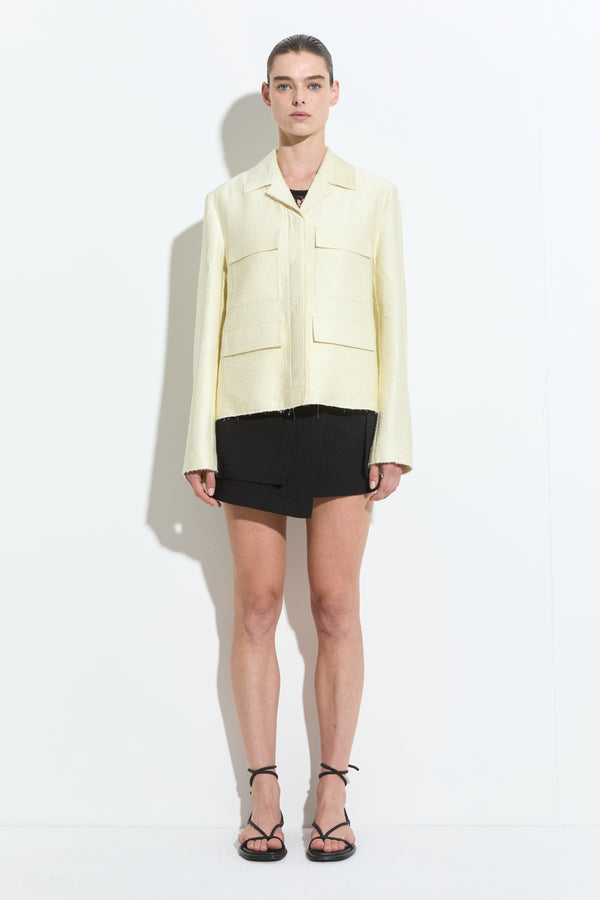 christian wijnants Juba Cropped Jacket Vanilla