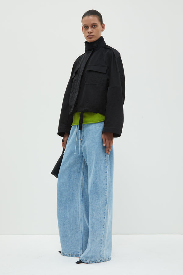 Christian Wijnants Juna Cropped Jacket Black