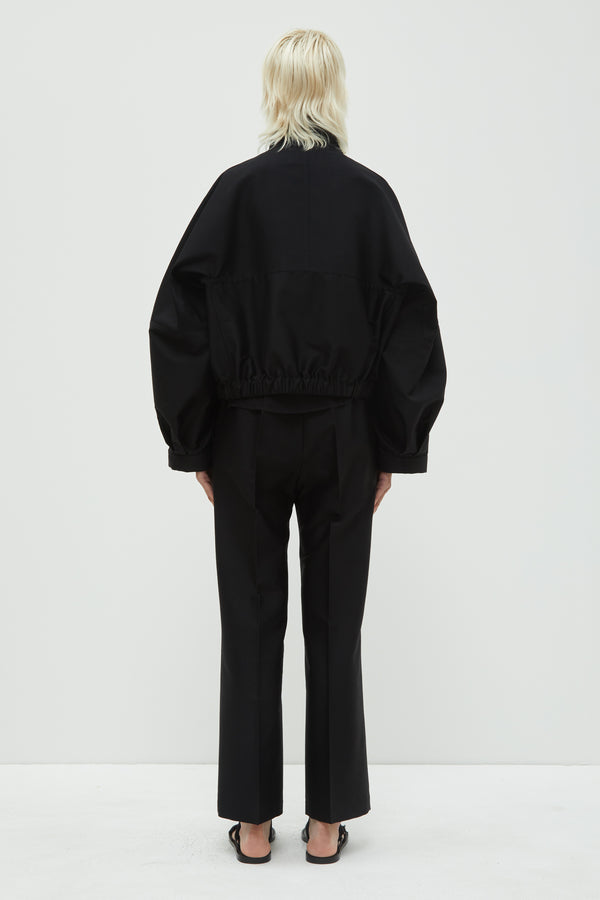 Christian Wijnants Juna Cropped Jacket Black Wool