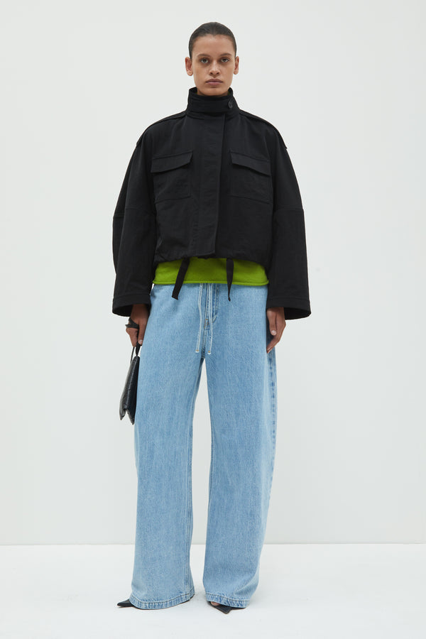 christian wijnants Juna Cropped Jacket Black