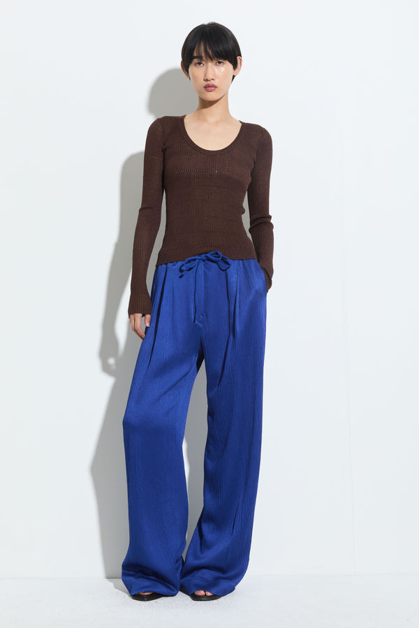 Christian Wijnants Kanara Knitted Sweater Mahogany