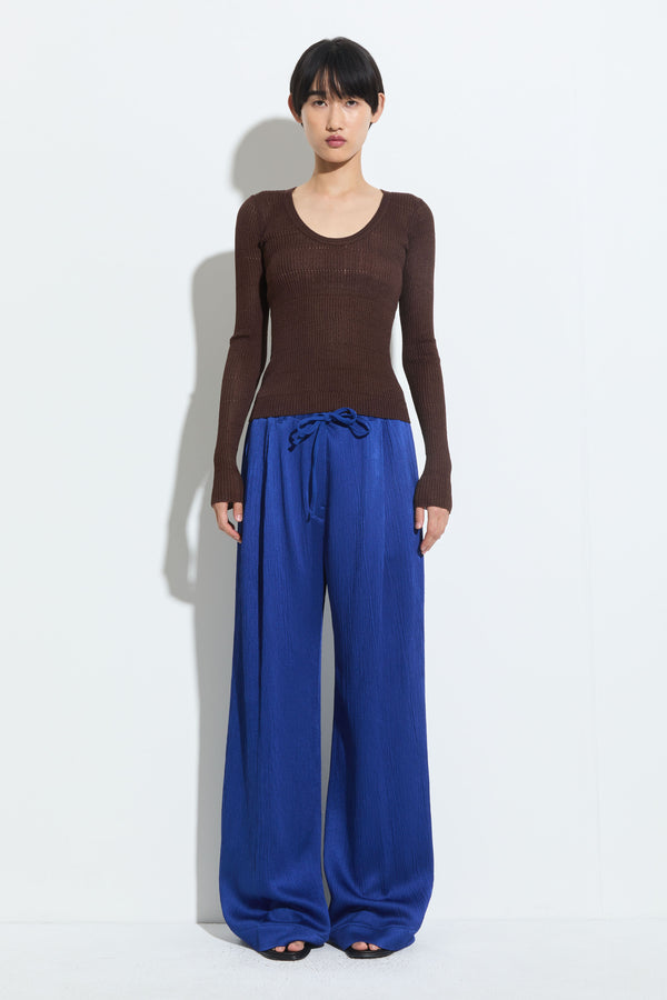 Christian Wijnants Kanara Knitted Sweater Mahogany