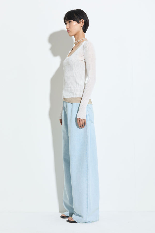 Christian Wijnants Kanara Knitted Sweater White