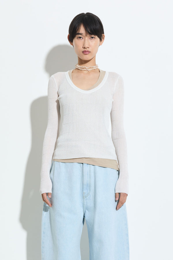 christian wijnants Kanara Knitted Sweater White