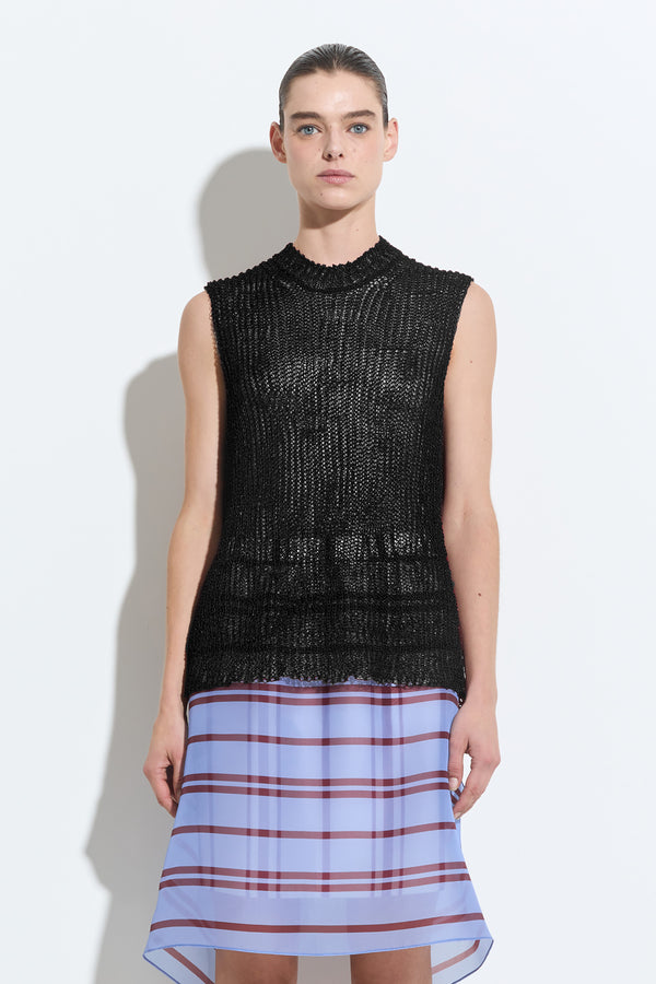 christian wijnants Kanas Sleeveless Knit Top Black