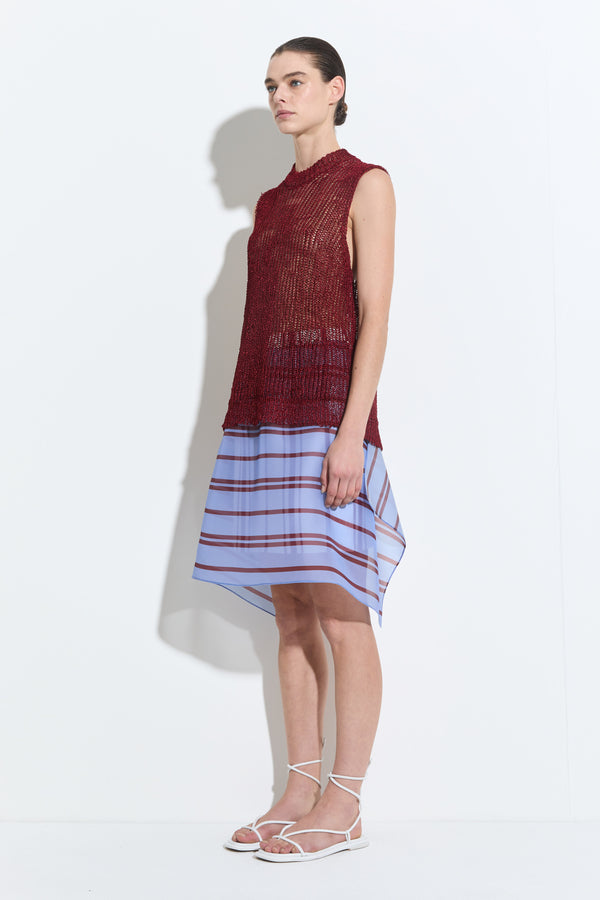 Christian Wijnants Kanas Sleeveless Knit Top Red