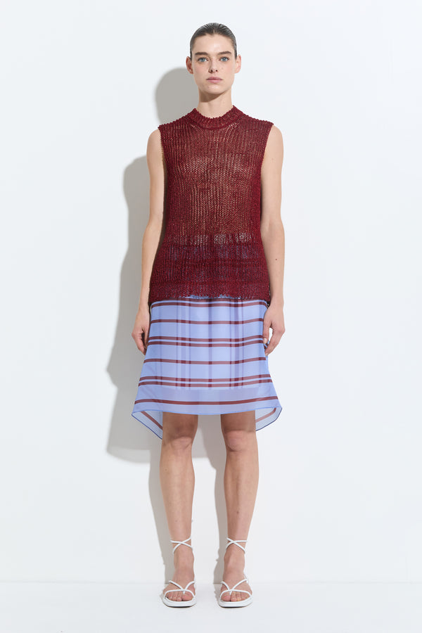 Christian Wijnants Kanas Sleeveless Knit Top Red