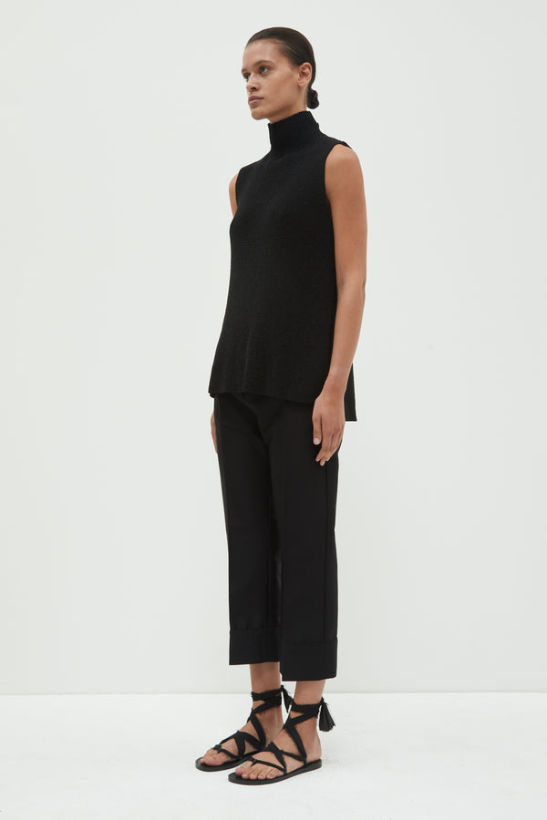 Christian Wijnants Kari Sleeveless Knit Top Black