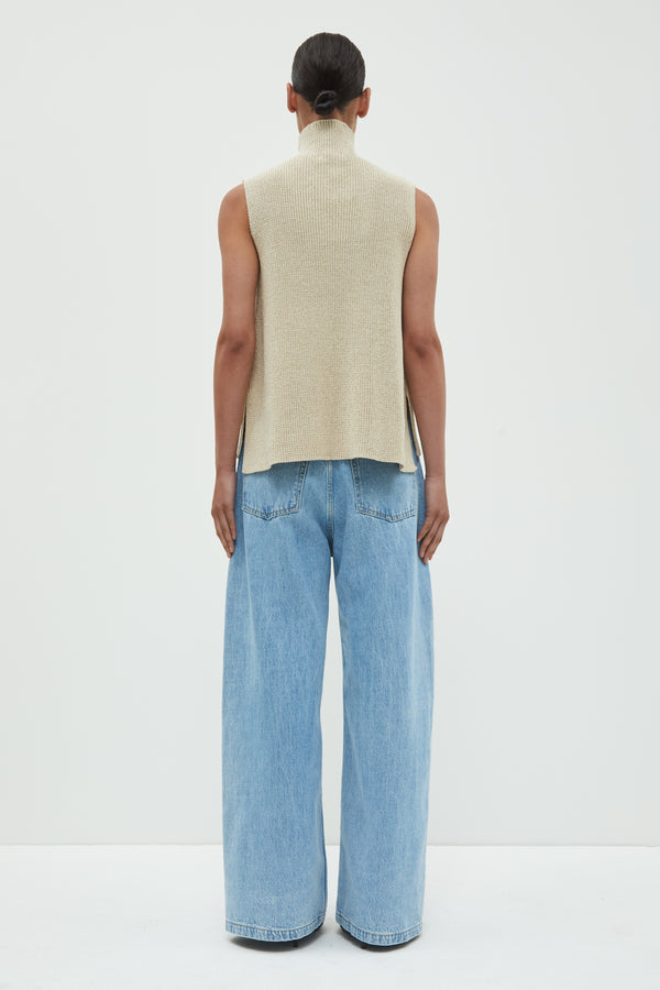 Christian Wijnants Kari Sleeveless Knit Top Bone