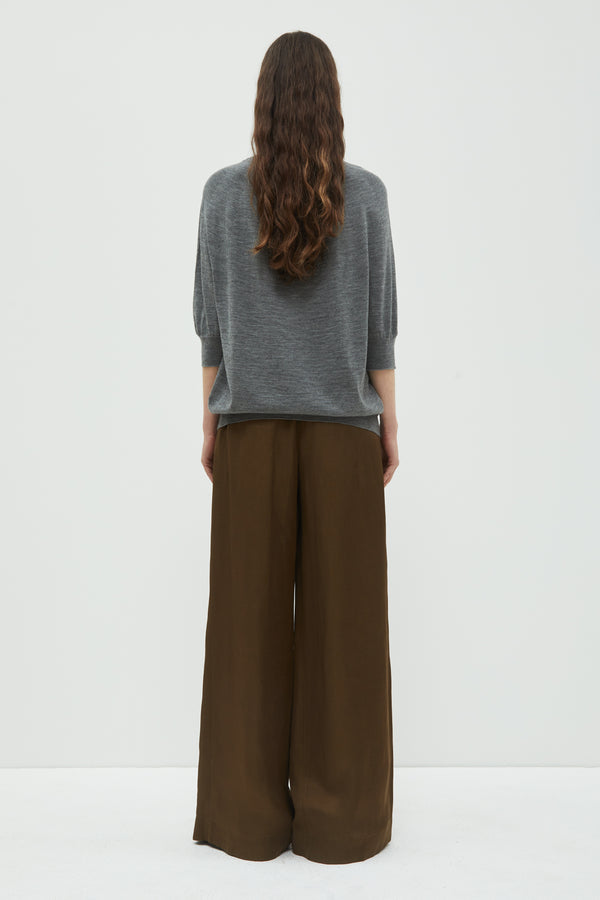 Christian Wijnants Katu Knit Sweater Grey Melange