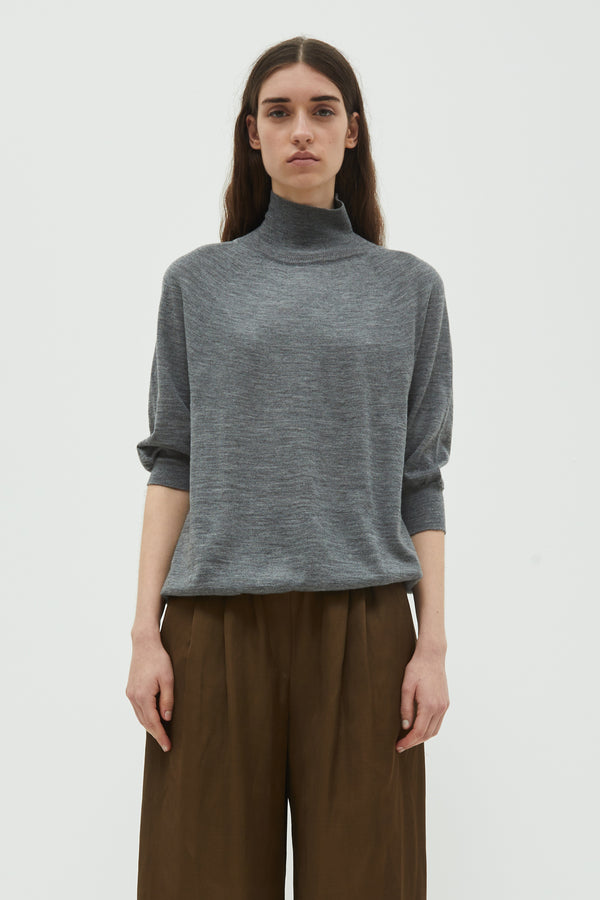 christian wijnants Katu Knit Sweater Grey Melange