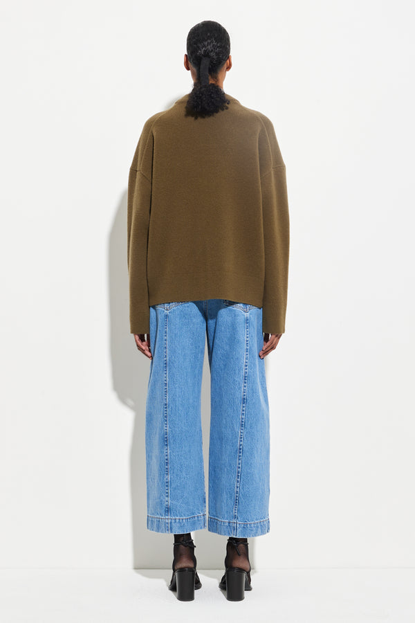 Christian Wijnants Kenata Compact Cardigan Olive