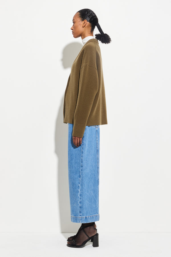 Christian Wijnants Kenata Compact Cardigan Olive