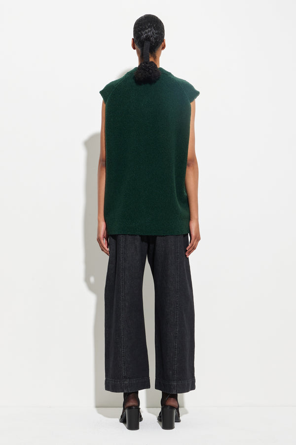 Christian Wijnants Kidepo V-Neck Vest Pine Green