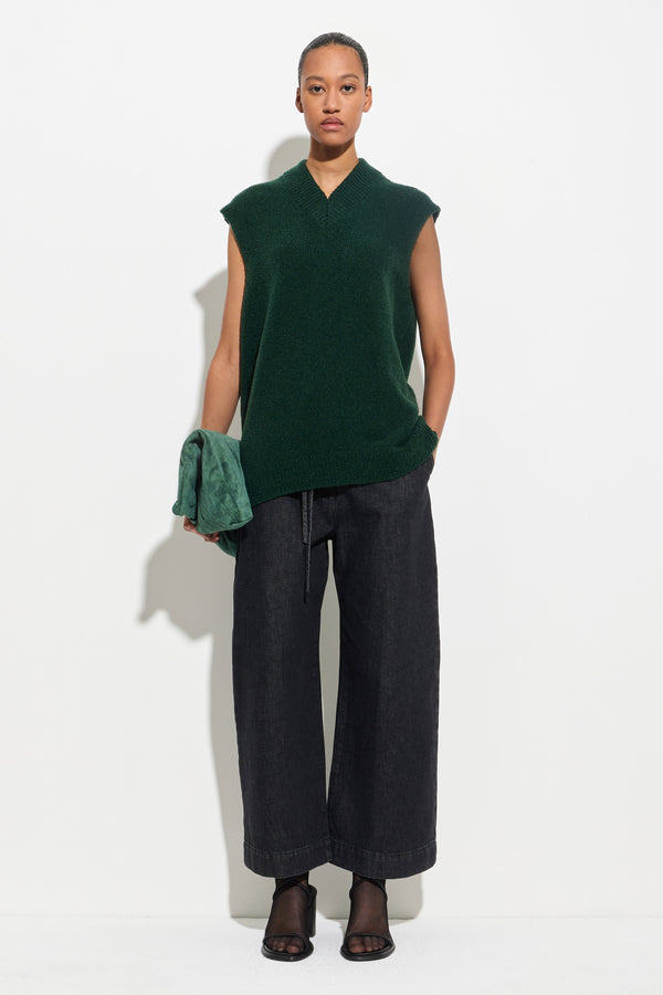 Christian Wijnants Kidepo V-Neck Vest Pine Green