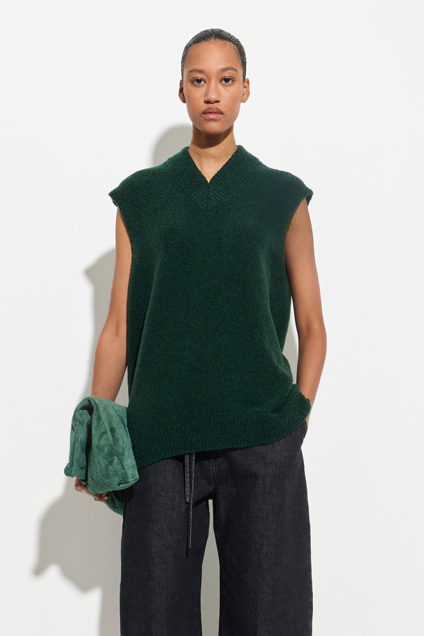 christian wijnants Kidepo V-Neck Vest Pine Green