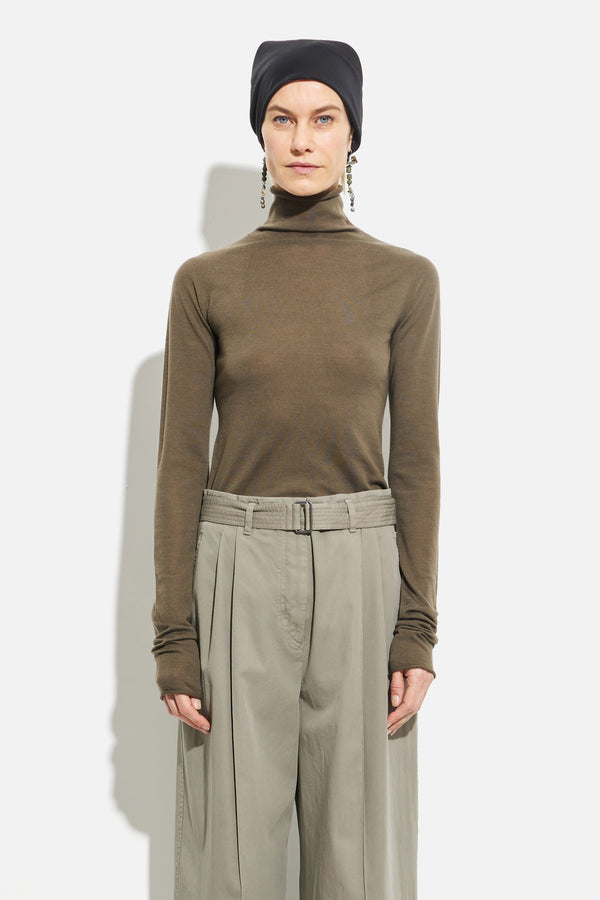 christian wijnants Kimi Secondskin Top Khaki