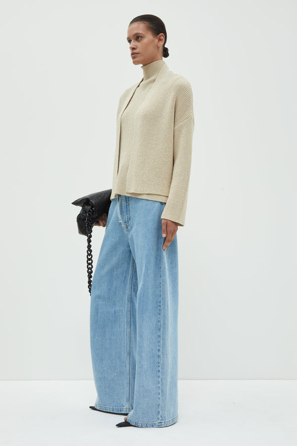 Christian Wijnants Kinbe Knit Cardigan Bone