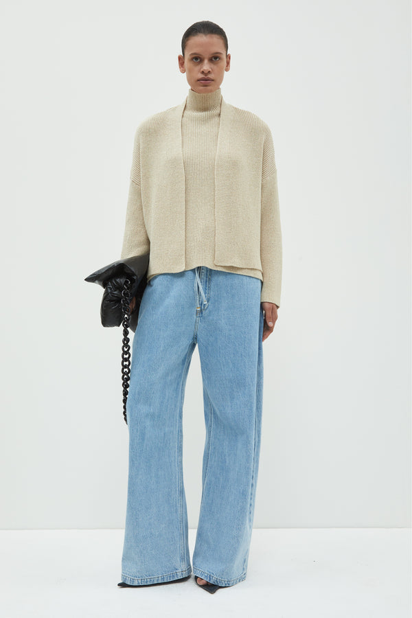 Christian Wijnants Kinbe Knit Cardigan Bone