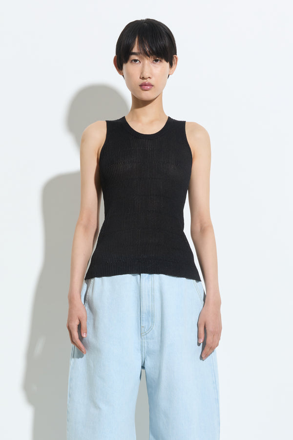 christian wijnants Kipiu Knitted Tank Top Black