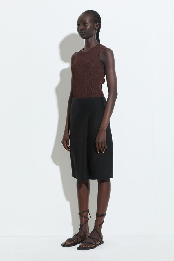 Christian Wijnants Kipiu Knitted Tank Top Mahogany