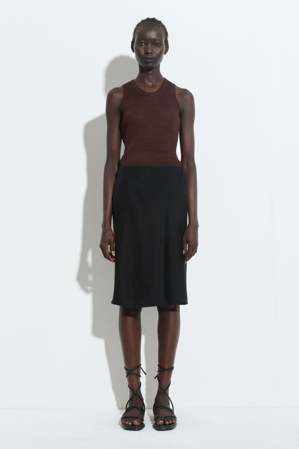 Christian Wijnants Kipiu Knitted Tank Top Mahogany