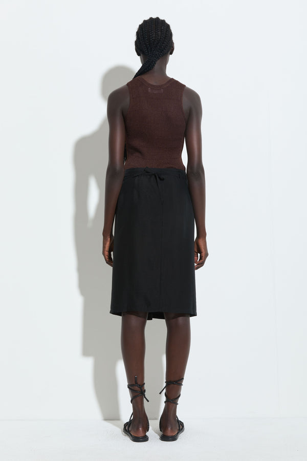 Christian Wijnants Kipiu Knitted Tank Top Mahogany