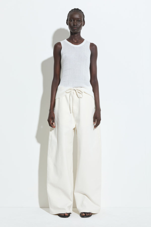 Christian Wijnants Kipiu Knitted Tank Top White