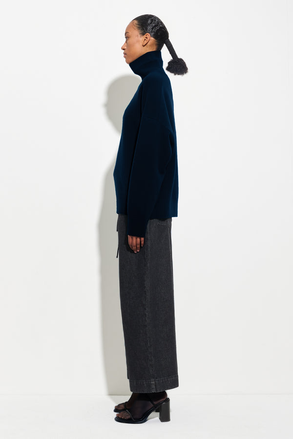 Christian Wijnants Koket Relaxed Sweater Dark Navy