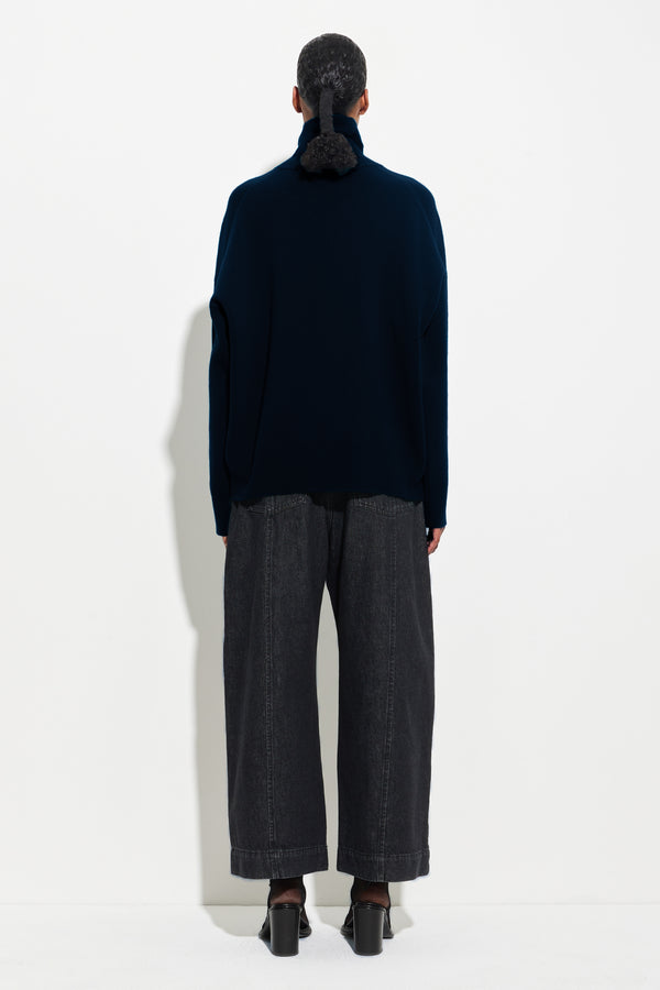 Christian Wijnants Koket Relaxed Sweater Dark Navy